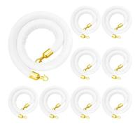 9PieceSet for Crowd Control Queue Management and Event Barrier Ropes with HooksIdeal for Cinema Openings Hotels and Events (Length: 100 cm)
