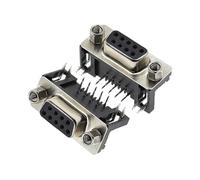 9Pin PCB Connector RS232 90-degree Bent Needle DR9 5Pcs/10Pcs(10pcs Female)