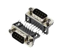 9Pin PCB Connector RS232 90-degree Bent Needle DR9 5Pcs/10Pcs(10pcs Male)