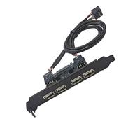 9Pin USB2.0 Rear Panel Expansion Bracket For Desktop Computers With Shielded Design And Fast Speed Data Transfer Iron PCBs USB Rear Panel