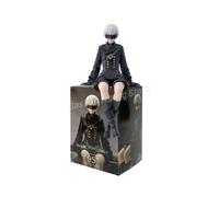 (9S With Box 13cm) Anime NieR:Automata YoRHa A No.2 Type B Action Figure Noodle Stopper 2B 9S Sitting Posture Figures Collection