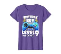 9th Birthday Boys Level 9 Unlocked Video Game Boys Girls T-Shirt