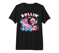 9th Birthday Girl 9 Years, Roller Skates, Number 9 Premium T-Shirt
