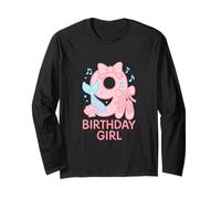 9th Birthday Girl Mermaid and Ballet Design Long Sleeve T-Shirt