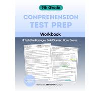 9th Grade Reading Comprehension Workbook: High School Test Prep for State and Standardized Tests with Fiction, Nonfiction, Poetry, and Paired ... Questions, Answer Key, and Reading Strategies