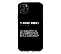 9th Grade Teacher Definition Funny Back to School Case for iPhone 11 Pro Max