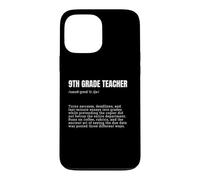 9th Grade Teacher Definition Funny Back to School Case for iPhone 13 Pro Max