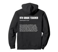 9th Grade Teacher Definition Funny Back to School Pullover Hoodie