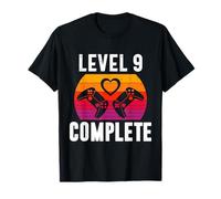 9th Wedding Anniversary Video Gamer - Funny Level 9 Complete T-Shirt