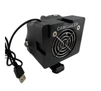 9Thirteen, Cooler Fan/Case. Works with GoPro HERO9, HERO10, HERO11, HERO12, HERO13, Reduce Overheating in Static Environments at Sporting Events (Black (PET-GF), PowerMount Plus - Variable Speed Fan)
