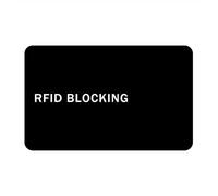 9toa RFID Blocking Card, Black/1 card, Slim Wallet