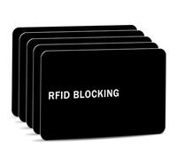 9toa RFID Blocking Card, Black/5 cards, 3.15 x 0.05 x 1.97 inches, Rfid Card