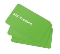 9toa RFID Blocking Card, Green/3 cards