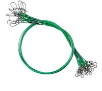 9Tong Stainless Steel Fishing Leaders Freshwater Saltwater Line Wire Leaders Lures High Strength Fishing Leader Wire #3 40lb 9.8in 30pcs