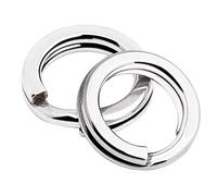 9Tong Stainless Steel Split Rings Saltwater High Strength Fishing Split Ring Line Connector Fishing Split Rings Freshwater Loop 50pcs 300lbs