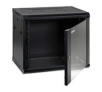 9U Professional Wall Mount Network Server Cabinet Enclosure 19-Inch Server Network Rack 16-Inches Deep Black (Fully Assembled)