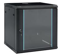 9U Wall Mounted Network Cabinet Home Server Rack Data Cabinet 19" IP20 vidaXL
