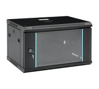 9U Wall Mounted Network Cabinet Home Server Rack Data Cabinet 19" IP20 vidaXL