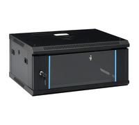9U Wall Mounted Network Cabinet Home Server Rack Data Cabinet 19" IP20 vidaXL
