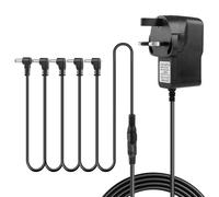 9V 1A Guitar Pedal Power Supply Adapter with 5 Way Daisy Chain Cables for BOSS ME-80, PSA-120, PSA-120S, RC-1, DC 9V Charger Adapter for BOSS, Behringer, Donner, JOYO, MXR, Zoom Effects Pedals