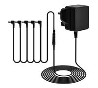 9V 1A Guitar Pedal Power Supply with DC 5 Way Daisy Chain Cables Tip Negative Adapter 1.5m Cable Compatible with JOYO/Boss/Behringer/Donner/MXR/Zoom Guitar Effects Pedal