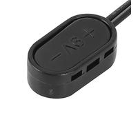 9V Battery Connector, 9 Volt Battery Connector, 17cm / 6.7in Length Black Battery Snap Connector Battery Connectors Battery Clip Converter for Guitar Effect Pedal