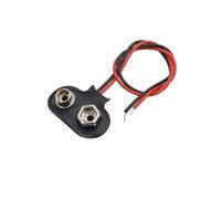 9V Battery Connector Power Clips DC Jack Male Female Alligator Snap Adapter Wire Holder Cable 9 Volt Lead Socket Plug Barrel(T Teype,5PCS)