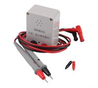 9V Buzzer Continuity Tester Featuring 100dB Sound and LED Light for Wire Cable PCB Circuit Check ABS Case White Parent Pack(tester-clip pen)