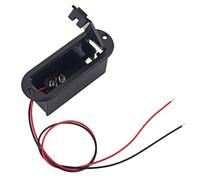 9v Guitar Bass Battery Holder Case with Cable for Active Pickup Use Durable Construction Compatible with Batteries Black Color