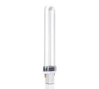9W Compact Fluorescent Lamp 2 Pin, G23 Cool White 4000K, Dimensions: 16.5cm, 720LM, U Shape Single Rotating Tube Energy Saving Lamp, CFL Bulb, Non-Dimmable, Suitable for Corridor, Bedroom, Kitchen