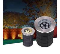 9W LED Garden Landscape Light - IP67 Waterproof Recessed Floor Lamp Adjustable Angle In-Ground Lighting High Brightness Outdoor Buried Light for Gardens & Pathways (Green 85-265V)