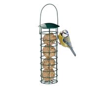 9x Bird fat ball holder Sturdy Green Hanging Bird Feeder Wild Bird Silo 4 Balls