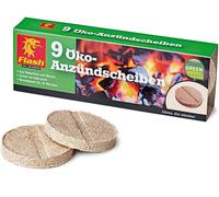 9x Eco Anzünd-scheiben Aid Wood Bio Kamin-Anzünder Grill-Anzünder Fire Oven