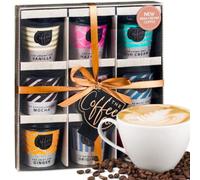 9x Flavoured Instant Coffee Gift Set | Christmas Coffee Gifts for Men Women | Xmas presents for Women Men Adults | Birthday presents for Women | House warming |Lovers Set Couples Hamper Selection(2)