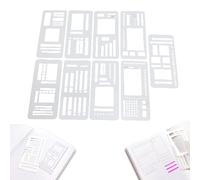 9X Handmade Record templates, Writing Tools, templates for Calligraphy Writing, Suitable for 5mm dot Diaries, scrapbooks