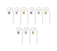 9x Miniature Fairy Garden Lantern Supplies Ornamemts Dollhouses Flower Style