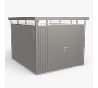 9x10 Biohort HighLine H5 Metal Shed - Double Door - Metallic Quartz Grey