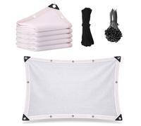 9x10m e Net for Garden50% UV Protect Breathable Canopy AntiHail Mesh with Eyts Ideal for Gazebo Balcony and Chicken