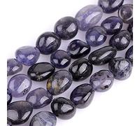 9x12mm Natural Green Cordierite Iolite Dichroite Stone Gemstone Semi Precious Freeform Baroque Potato Beads for Jewellery Making