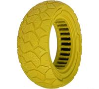 9x3.0-5.5 Solid Tire for Kukirin G2 Pro Electric Scooter, 9 Inch Puncture-Proof Rubber Wheel with Anti-Slip Grip, Replacement Tyre for Stable Riding, Easy Installation, Black(Yellow)