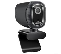 9x3.5x7cm 4K Webcam with Lens Cover Black | for ultra HD 4K sensor, live streams, clear conference calls, plug-and-play USB, wide compatibility(2K)