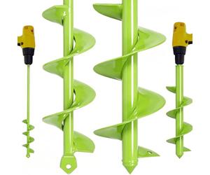 9X40cm,4X42cm Auger Drill Bit for Planting - Heavy Duty Garden Tools, Spiral Auger Drill Bit for Planting Bulbs, Flowers, Trees - Fits Standard Drills, Efficient Garden Auger, Hole Digger Auger
