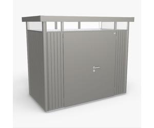 9x5 Biohort HighLine H1 Metal Shed - Double Door - Metallic Quartz Grey
