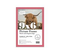 9x6 Inch Pink Photo Frame Wall Mountable and Freestanding Picture Frame Standard Photograph Size, 9" X 6" (23 X 15cm)