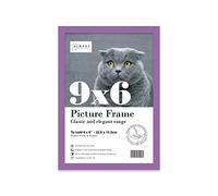 9x6 Inch Purple Photo Frame Wall Mountable and Freestanding Picture Frame Standard Photograph Size, 9" X 6" (23 X 15cm)