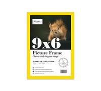 9x6 Inch Yellow Photo Frame Wall Mountable and Freestanding Picture Frame Standard Photograph Size, 9" X 6" (23 X 15cm)