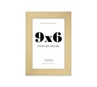 9x6 Photo Frame, Display 9x6" Pictures (22.9 x 15.2cm) Picture Frame for wall Display - Gold - 1 Pack