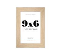 9x6 Photo Frame, Display 9x6 Pictures (22.9 x 15.2cm) Picture Frame for wall Display - Oak - 1 Pack