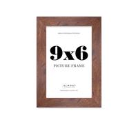 9x6 Photo Frame, Display 9x6 Pictures (22.9 x 15.2cm) Picture Frame for wall Display - Rustic Wood - 1 Pack