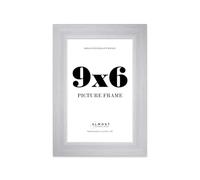 9x6 Photo Frame, Display 9x6 Pictures (22.9 x 15.2cm) Picture Frame for wall Display - Silver - 1 Pack
